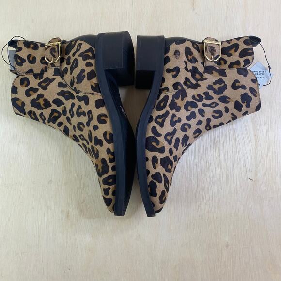 Cole Haan Womens Kimberly Water Resistant Leopard Heel Ankle Bootie Shoes 7.5B - Picture 9 of 15